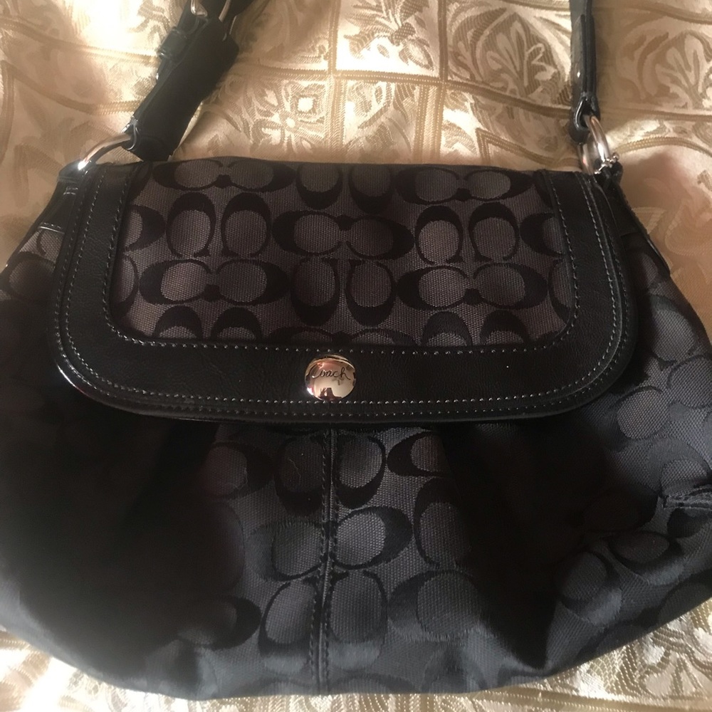 Black coach purse